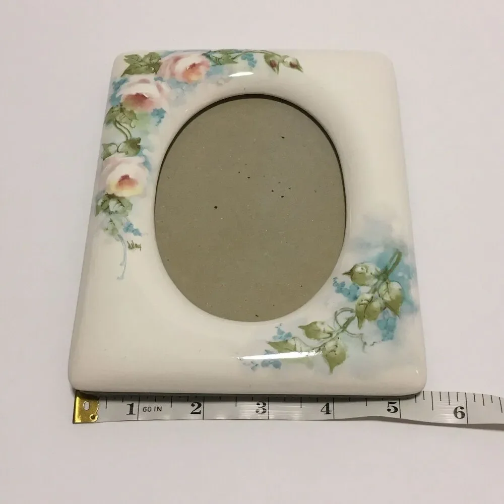 Vintage Ceramic Floral Frame